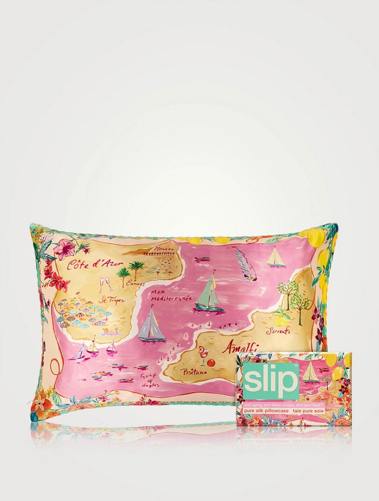 Pure Silk Queen Pillowcase - Beach Club