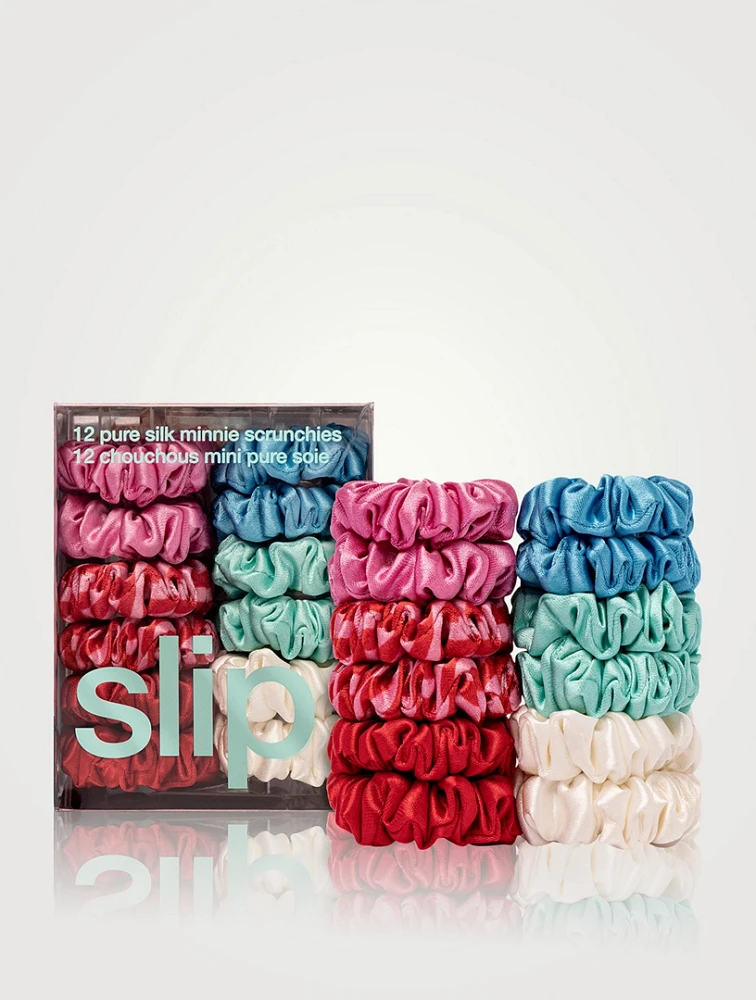 Pure Silk Minnie Scrunchies - Sundown