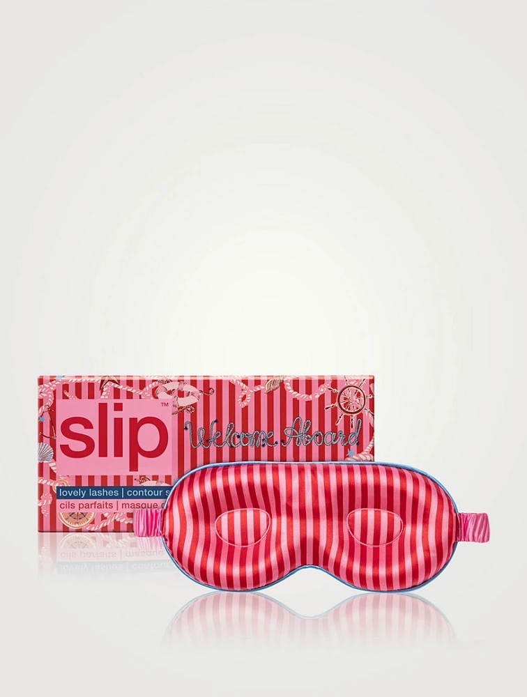 Pure Silk Contour Sleep Mask - Welcome Aboard