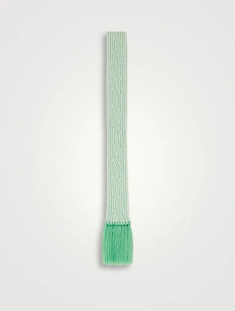 Fringed scarf