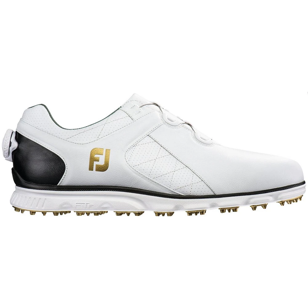 Men's Pro SL BOA Spikeless Golf Shoe-White/Black (#53596)
