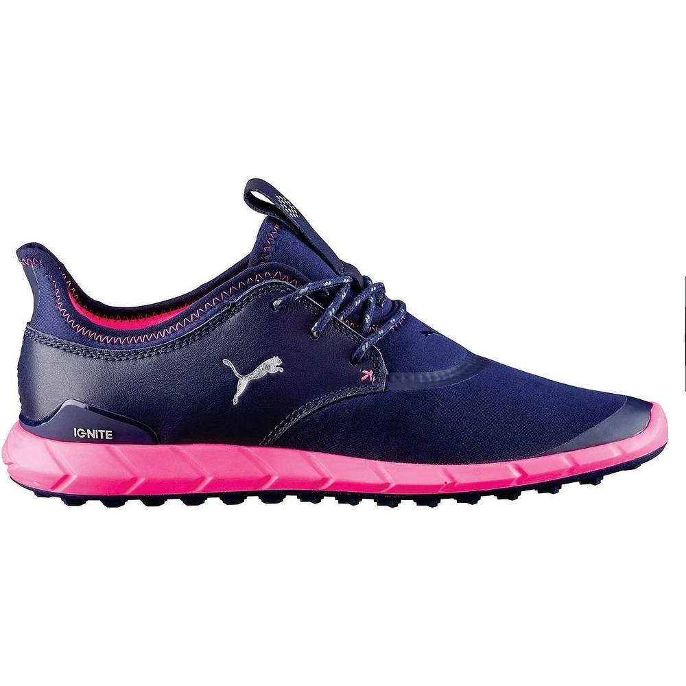 Women's Ignite Sport Spikeless Golf Shoe- Peacoat/Silver/Knockout Pink