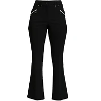 Women's Skinnylicious 41 Inch Fly Front Flare Pant