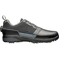 Men's Contour Fit Boa Spiked Golf Shoe - Black Med (FJ# 54100)