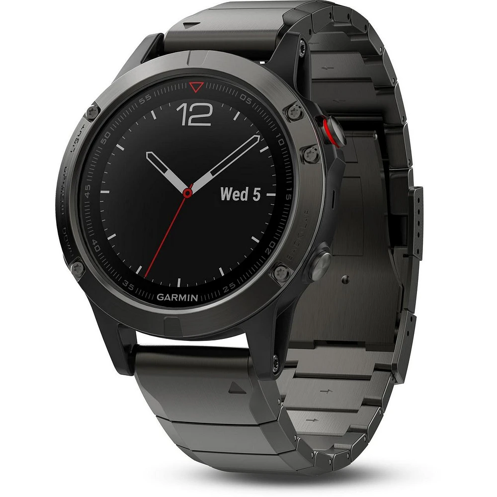 Slate Gray fenix 5 Sapphire with Metal Band