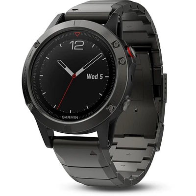 Slate Gray fenix 5 Sapphire with Metal Band