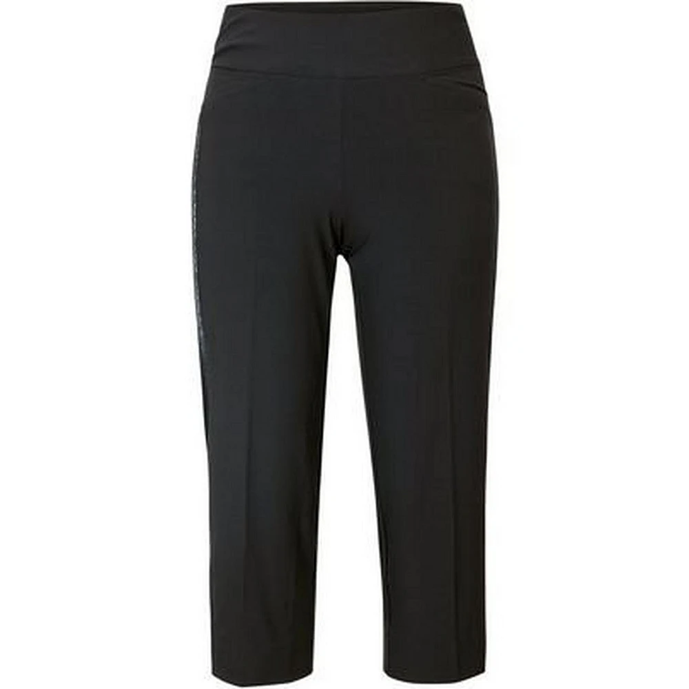 Womens Marilyn Mesh Insert PullOn Capri
