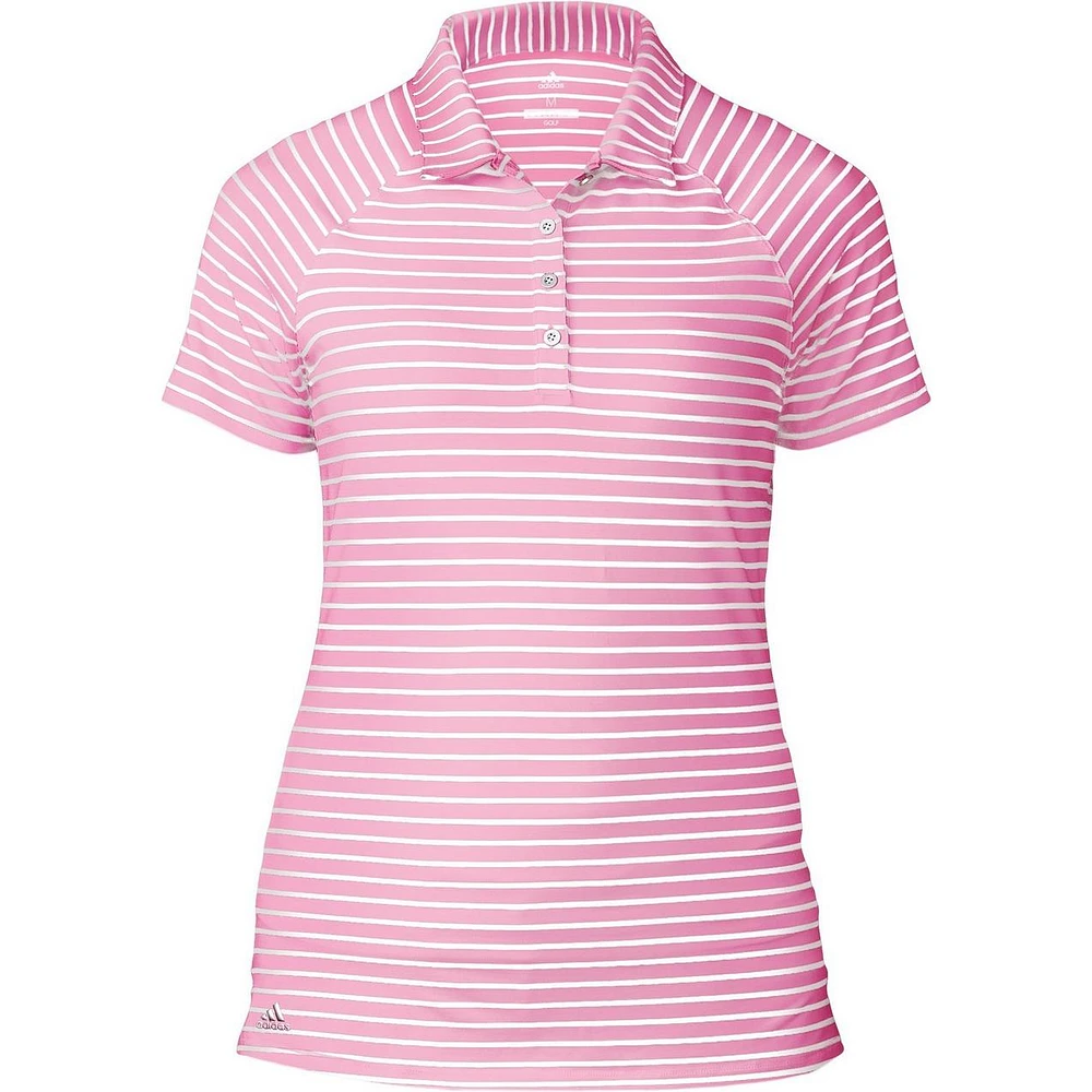 Women's Double Stripe Short Sleeve Polo