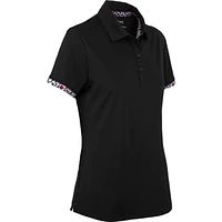 Womens Short Sleeve Tipped Polo