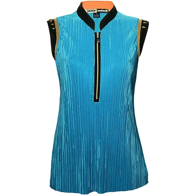 Womens Sleeveless Crunch Halter