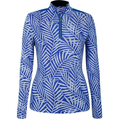 Womens Cordele Long Sleeve Printed UPF 50 Mock