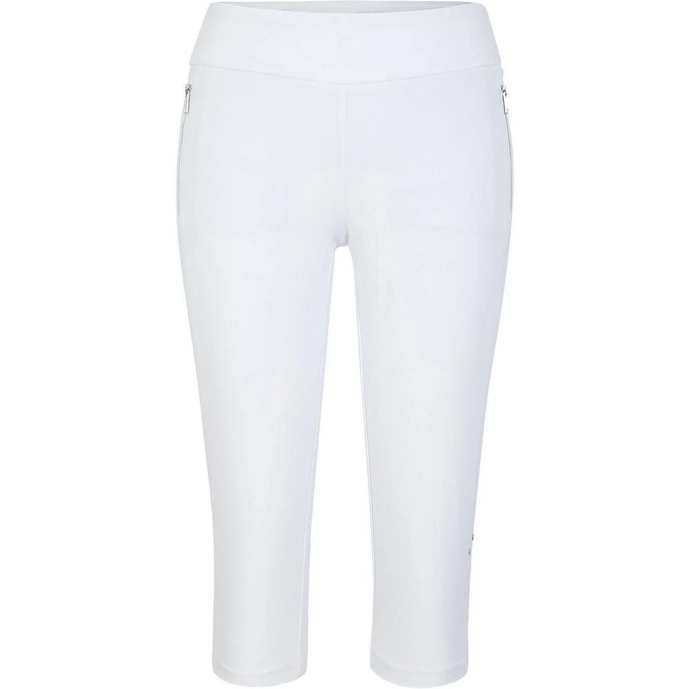 Womens Mitchell 21 Inseam Pull On Mesh Insert Capri