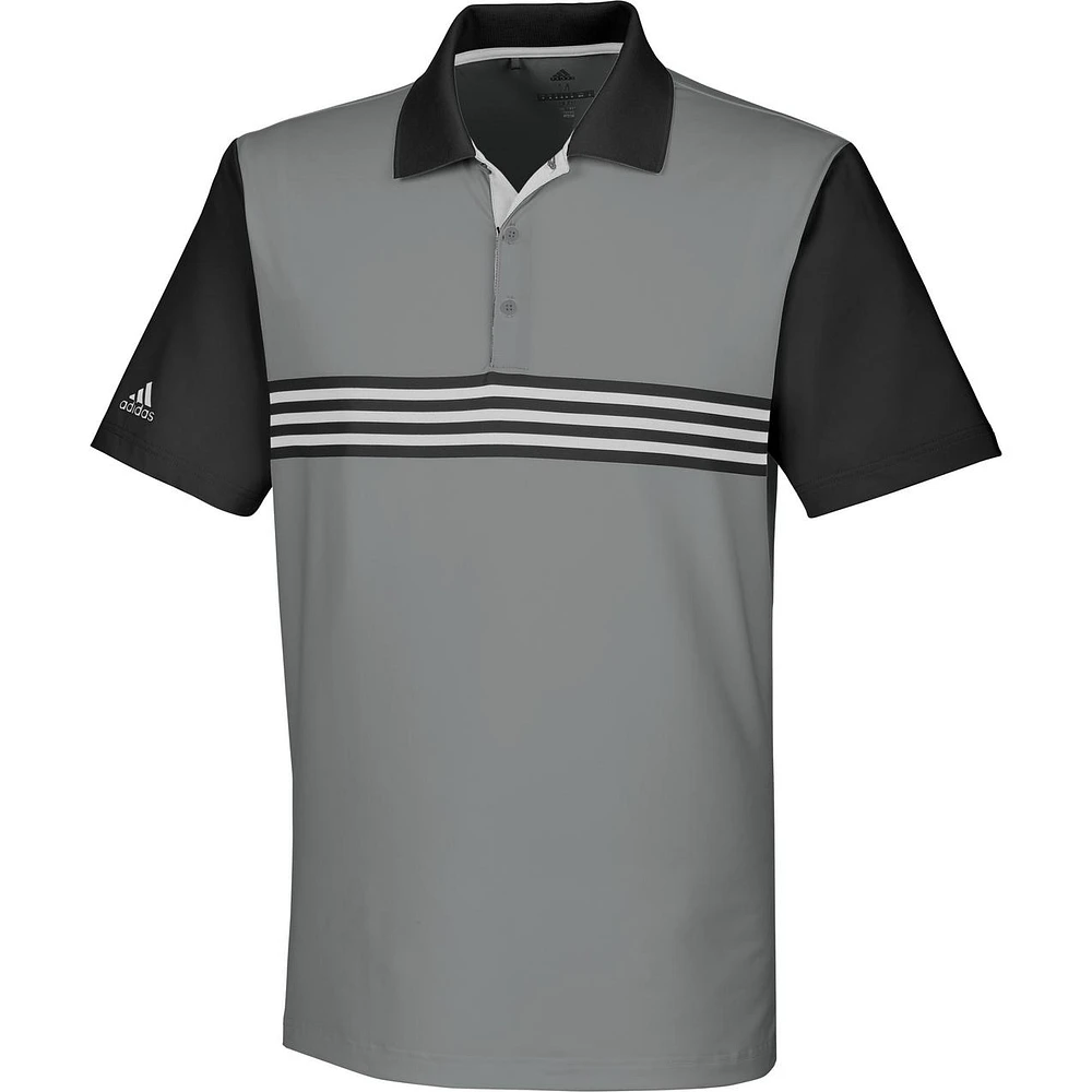 Men's Ultimate 365 3-Stripe Engineered Short Sleeve Polo