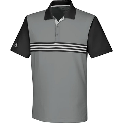 Men's Ultimate 365 3-Stripe Engineered Short Sleeve Polo
