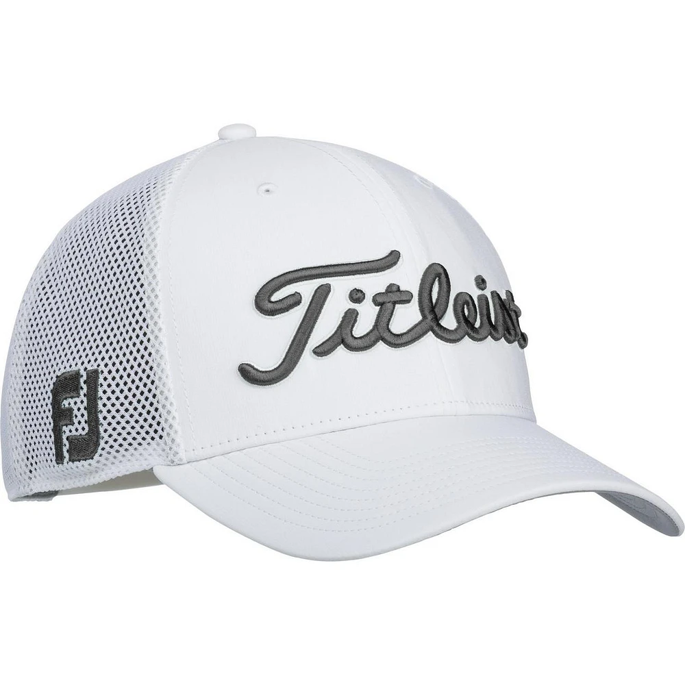 Men's Tour Snapback Mesh Cap - White Collection
