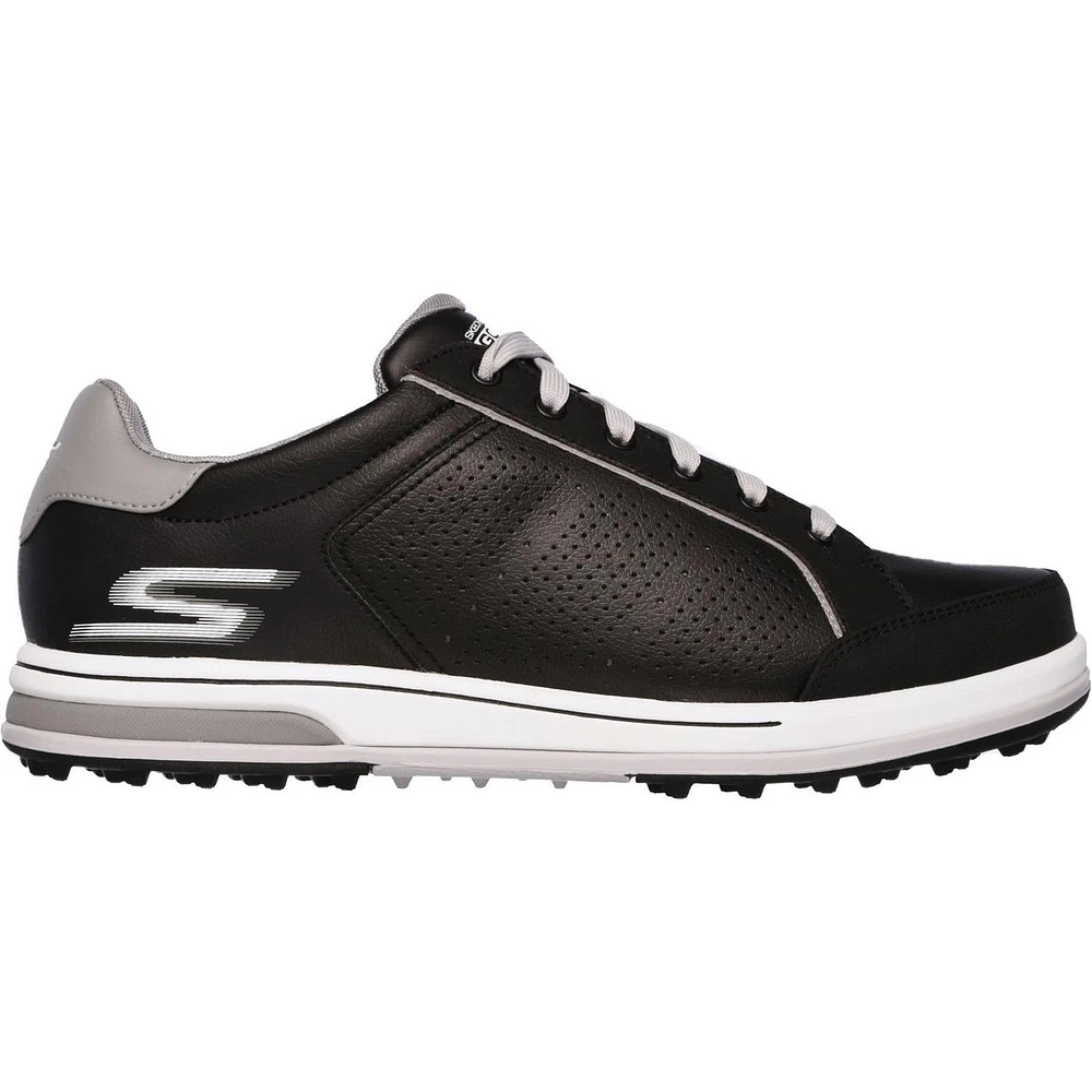 Men's Go Drive Relaxed Fit Spikeless Golf Shoe - BLK/WHT