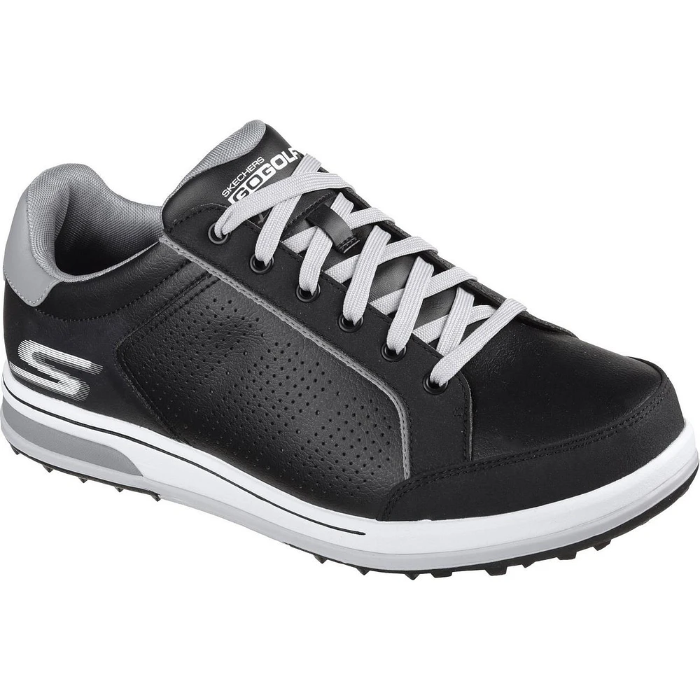 Men's Go Drive Relaxed Fit Spikeless Golf Shoe - BLK/WHT