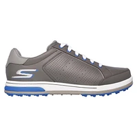 Men's Go Drive Relaxed Fit Spikeless Golf Shoe - DKGRY/BLU
