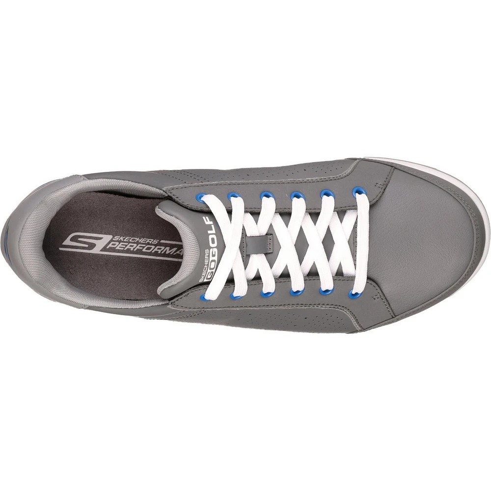 Men's Go Drive Relaxed Fit Spikeless Golf Shoe - DKGRY/BLU