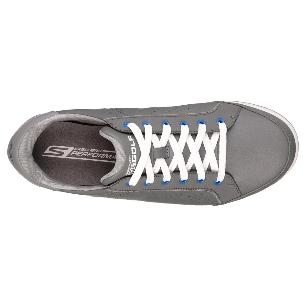 Men's Go Drive Relaxed Fit Spikeless Golf Shoe - DKGRY/BLU