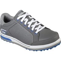 Men's Go Drive Relaxed Fit Spikeless Golf Shoe - DKGRY/BLU