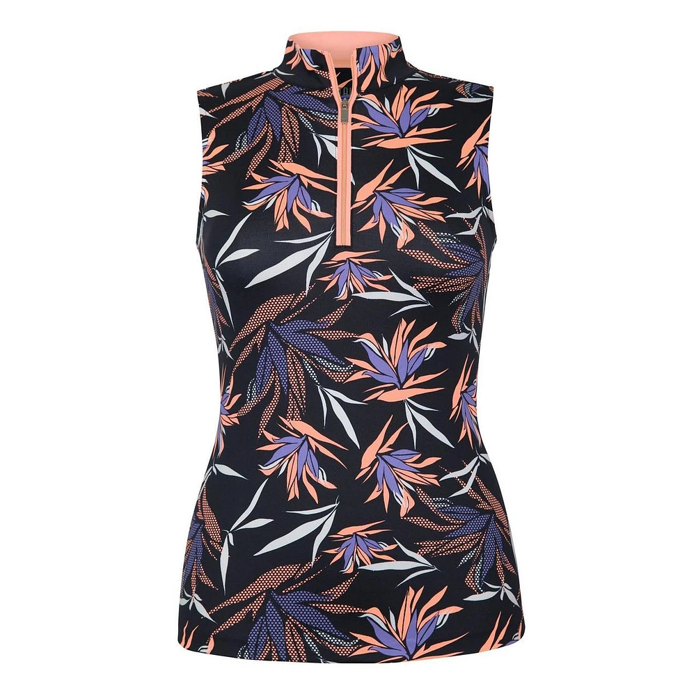 Women's Fannie Printed Sleeveless Mock Top