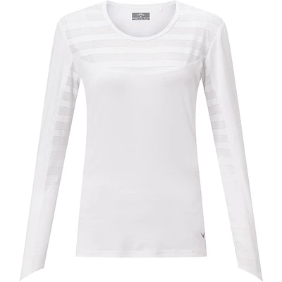 Women's Shadow Stripe Sun Protection Long Sleeve Top