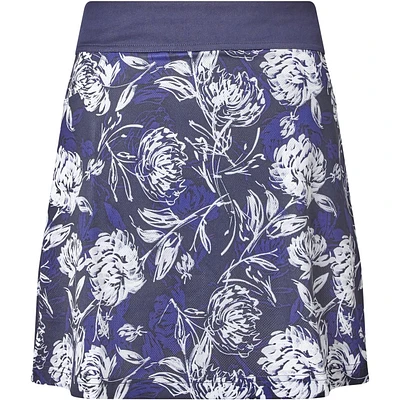 Women's Tropical Print 18 Inch Mesh Knit Skort