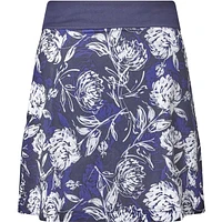 Women's Tropical Print 18 Inch Mesh Knit Skort