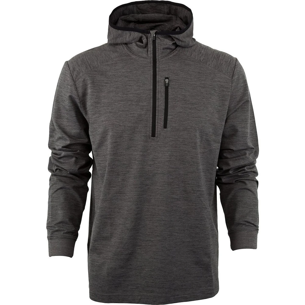 Men's Water Repellent Heathered 1/4 Zip Hoodie