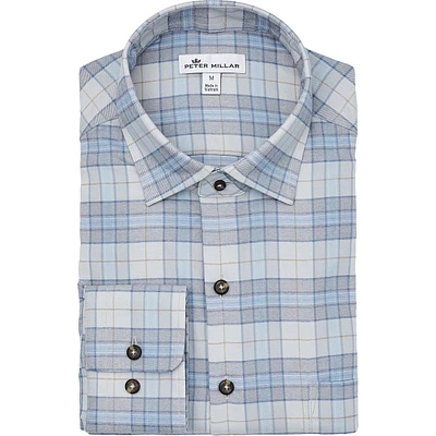 Men's Leavell Performance Check Flannel Woven Long Sleeve Shirt