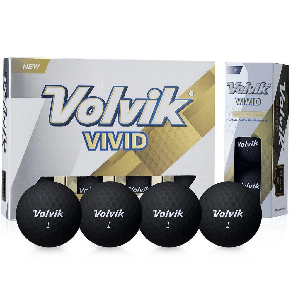 Vivid Golf Balls - Black