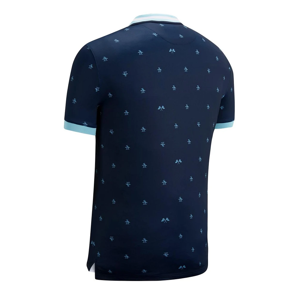 Men's Allover Pete Print Short Sleeve Stretch  Shirt