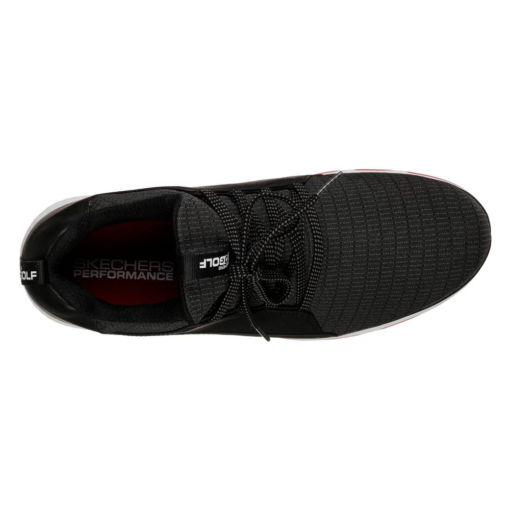 Men's Go Golf Mojo Elite Spikless Golf Shoe - BLACK/RED