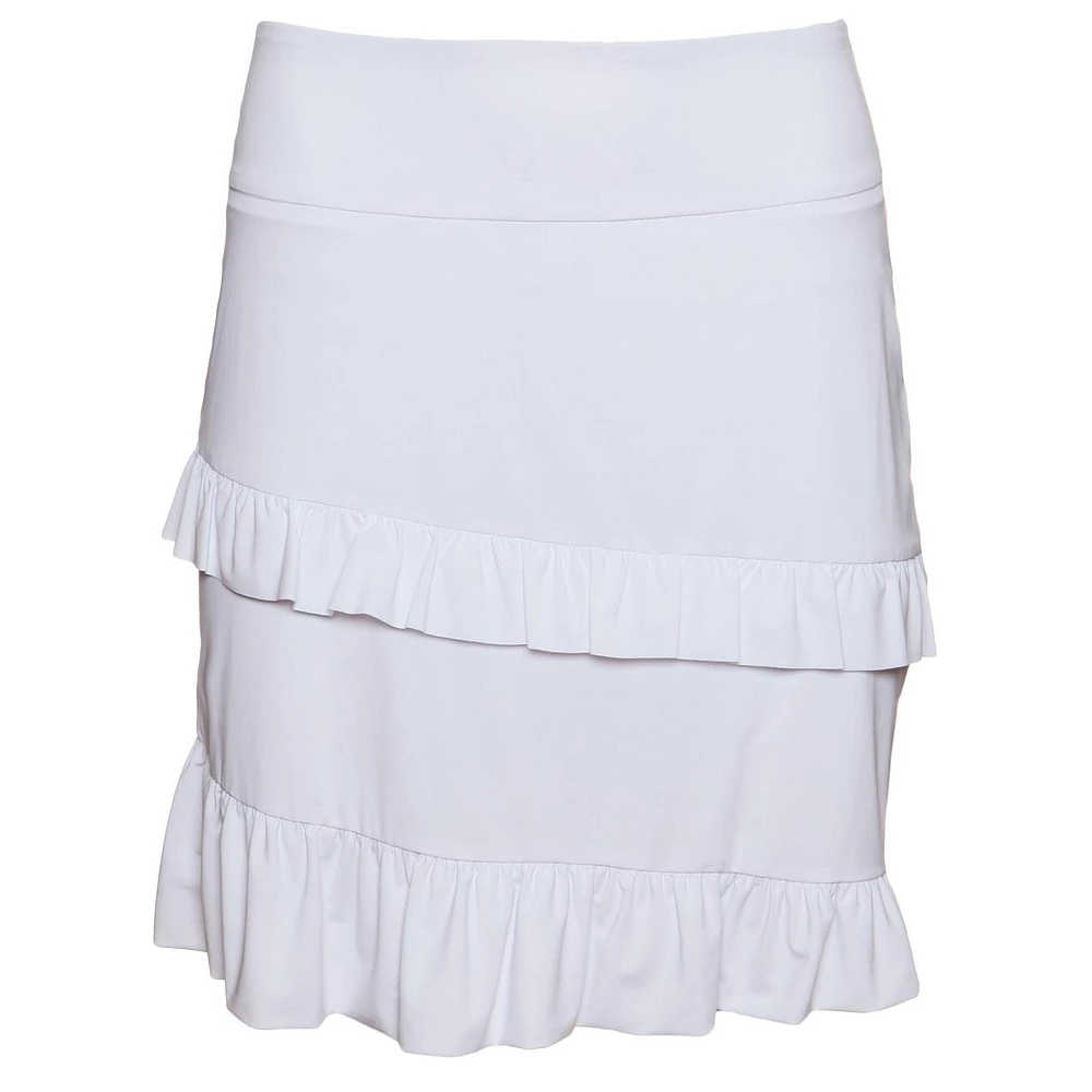 Women's Selena 18 Inch Pull On Ruffle Skort