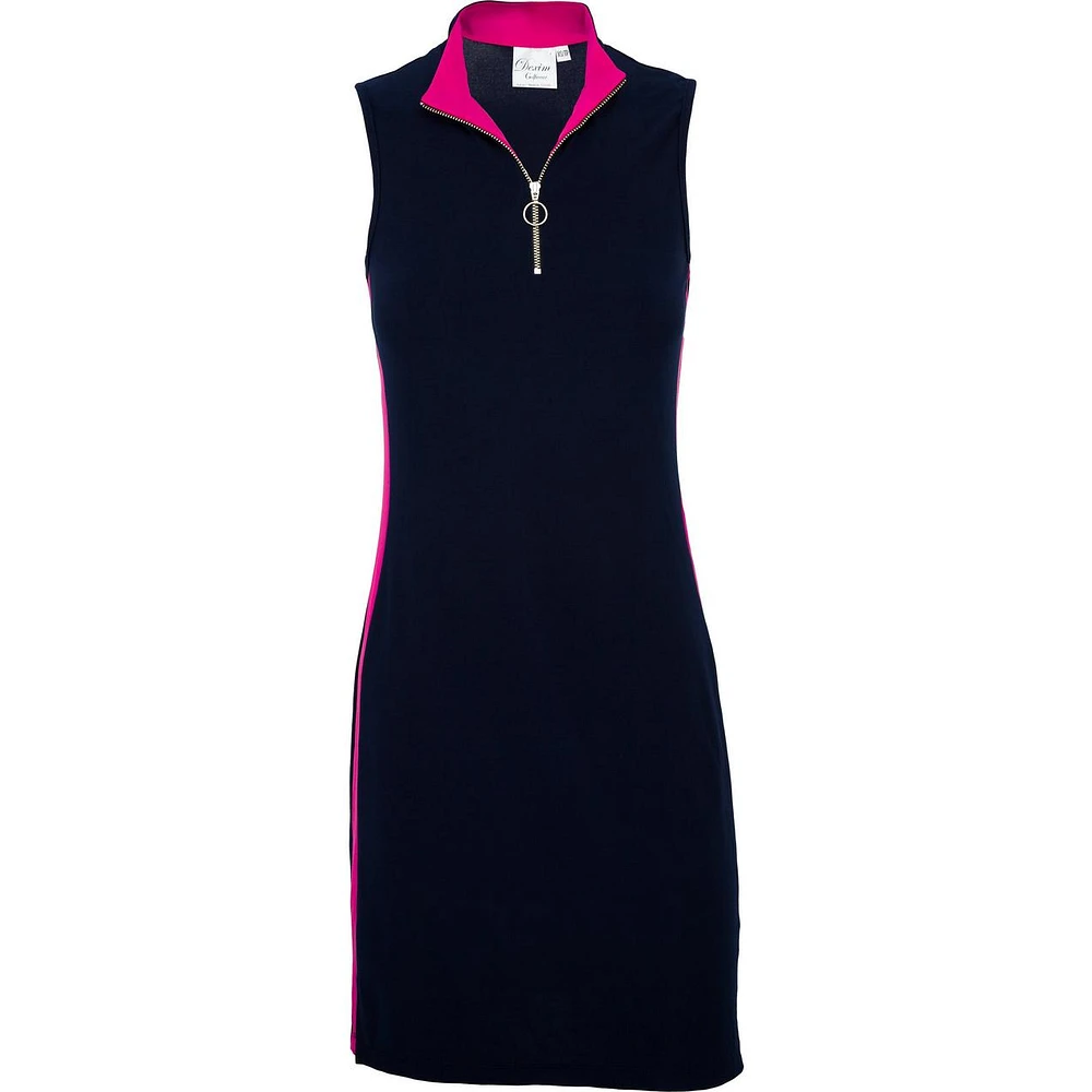 Women's Colour Block Sleeveless Dress