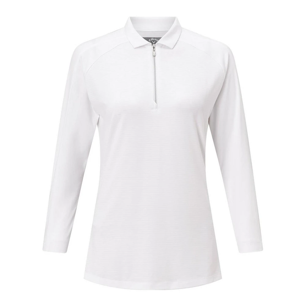 Women's Shadow Stripe 3/4 Sleeve Polo