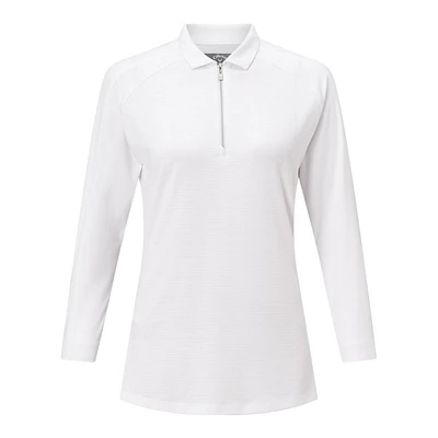 Women's Shadow Stripe 3/4 Sleeve Polo
