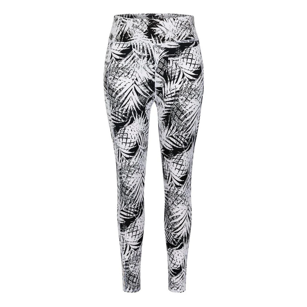 Women's Ivory Printed Leggings