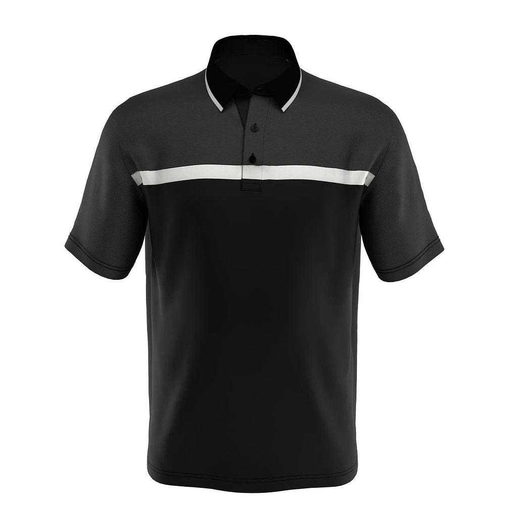 Men's Swing Tech Fine Line Colourblock Short Sleeve Shirt
