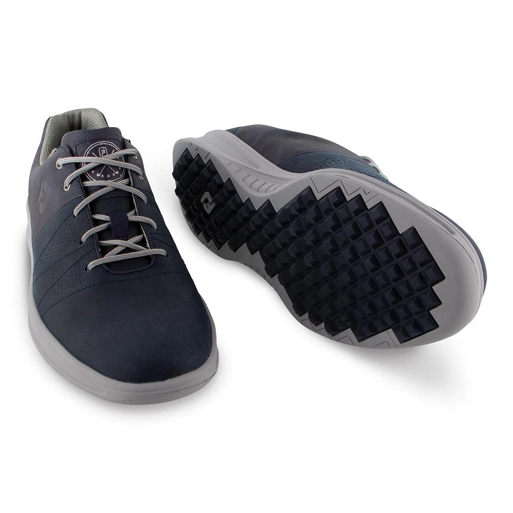 Men's Contour Casual Spiked Golf Shoe - Navy
