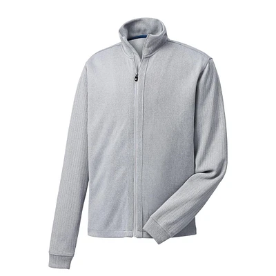 Men's Jersey Knit Full Zip Sweater