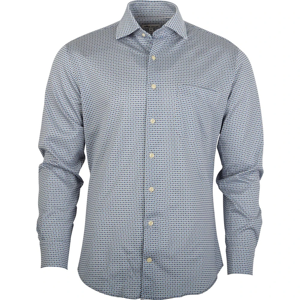 Men's Cards Woven Long Sleeve Shirt