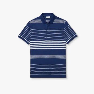 Men's Striped Short Sleeve Polo