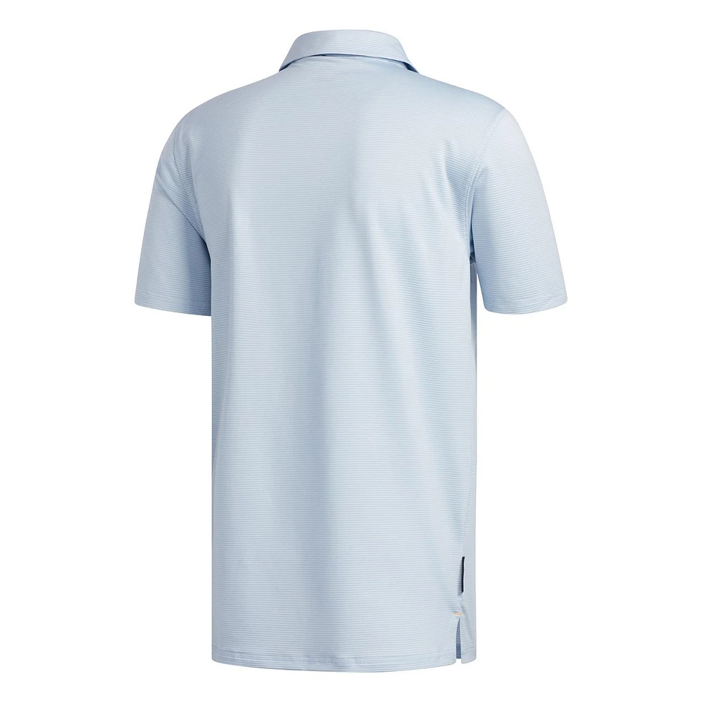 Men's Primeblue Striped Short Sleeve Polo