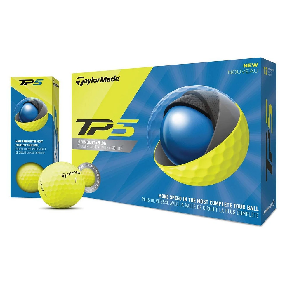 Prior Generation TP5 Yellow Golf Balls