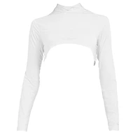 Women's Sunsense Sun Protection Crop Mock Neck Long Sleeve Top