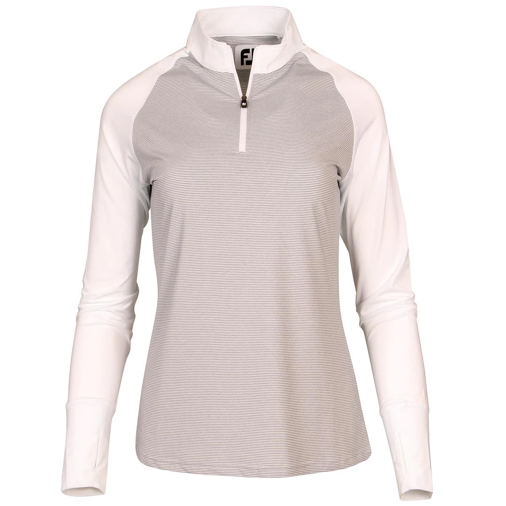Women's Quarter Zip Sun Protection Pullover Long Sleeve Top