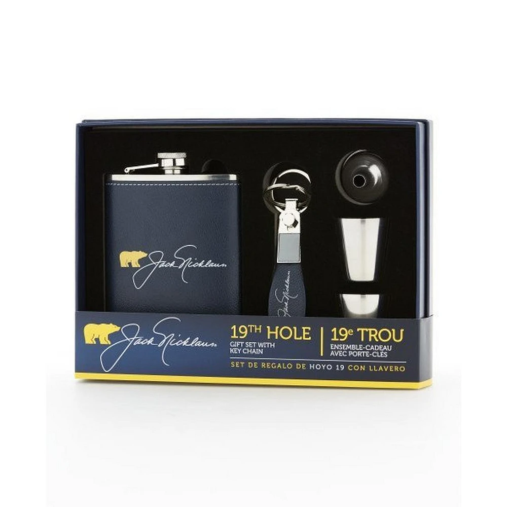 Flask/ Key Chain Gift Set