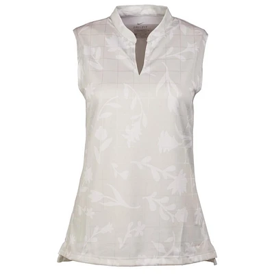 Women's Breathe Floral Print Sleeveless Polo